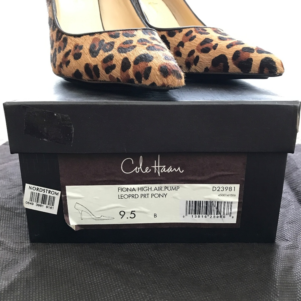 Cole Haan Fiona High Air Pump Leopard Pony - Picture 8 of 10